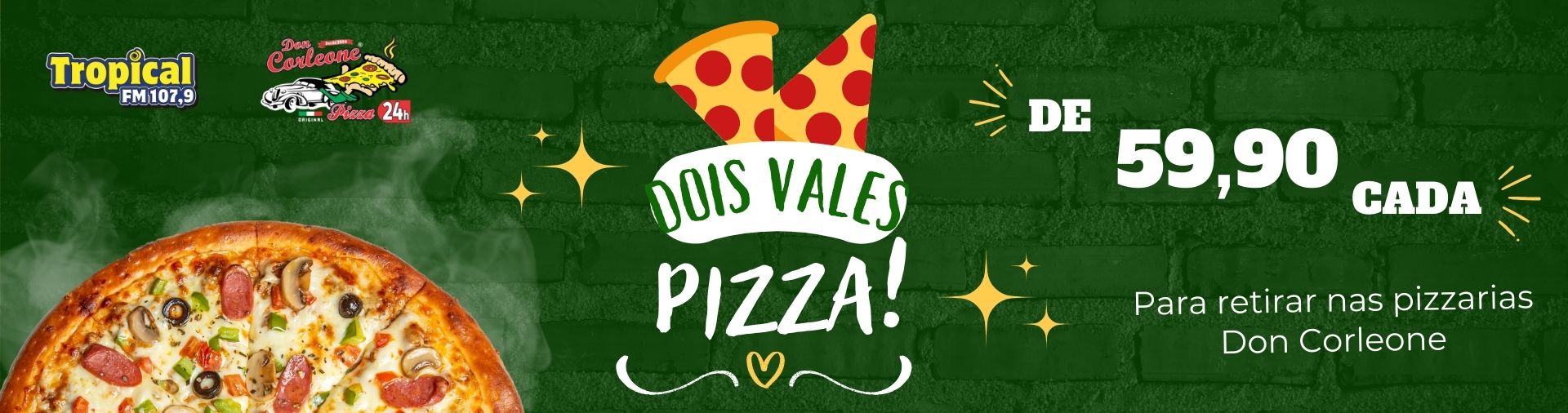 Banner Dois Vales-Pizza da Don Corleone