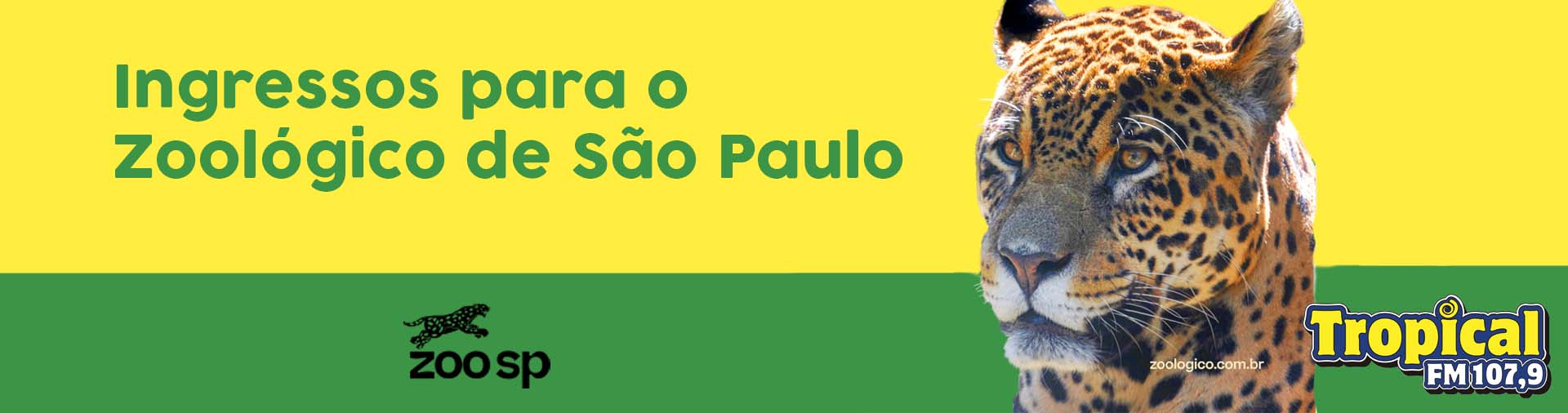 Banner Ingressos para o Zooógico de São Paulo