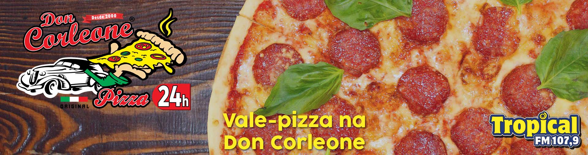 Banner Vale-pizza da Don Corleone