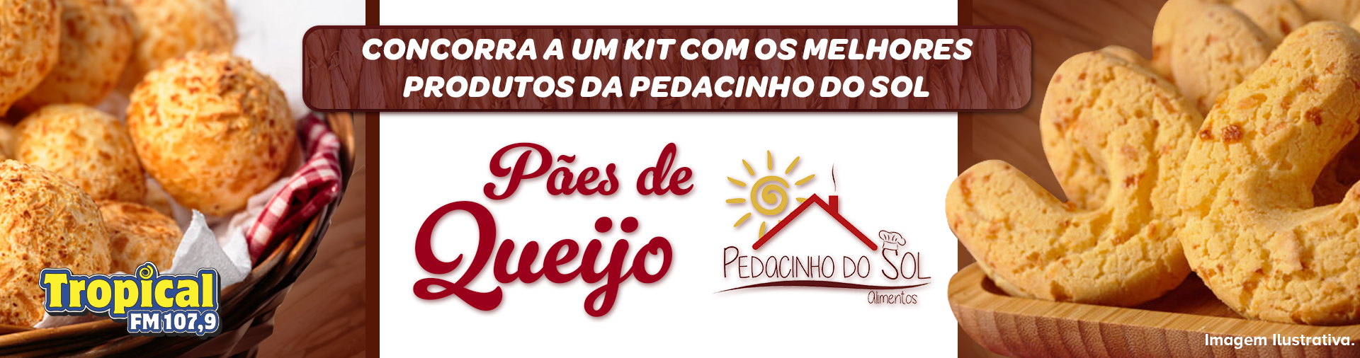 Banner Kit de pão de queijo da Pedacinho do Sol