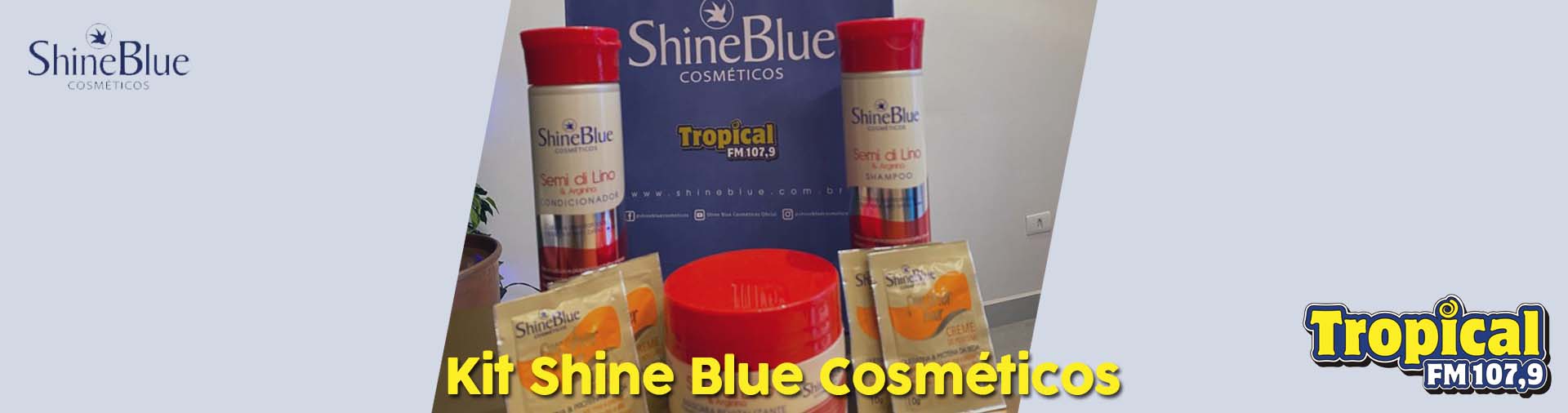 Banner Kit Shine Blue Cosméticos